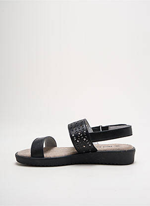 Sandale/pantofi decupați material neted toc plat până la 3 cm negru BEL CANTO femeie
