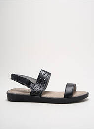 Sandale/pantofi decupați material neted toc plat până la 3 cm negru BEL CANTO femme