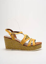 Sandale/pantofi decupați toc platformă toc de 7 la 9 cm galben MARCO TOZZI femme