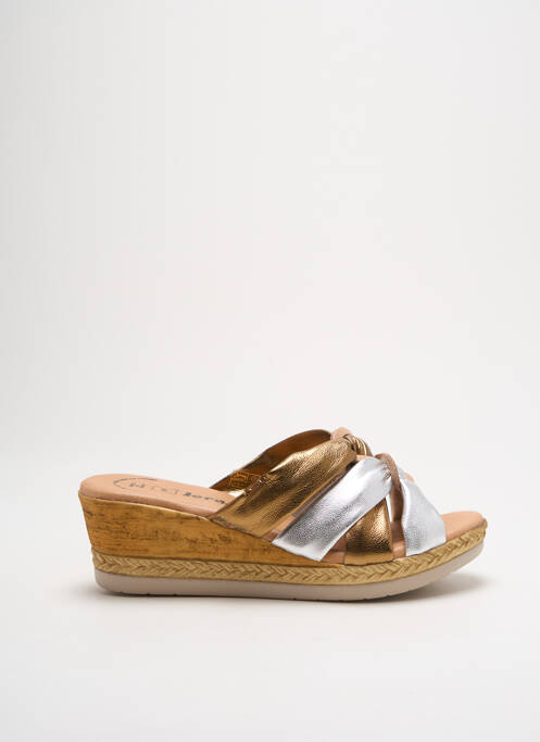 Mulete/Saboți argintiu JORDANA femeie