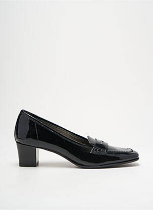 Mocasini material neted toc de 4 la 6 cm negru PARLANTI femeie