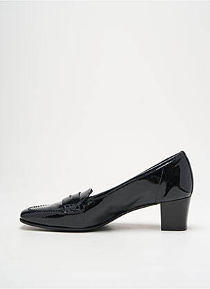 Mocasini material neted toc de 4 la 6 cm negru PARLANTI femeie