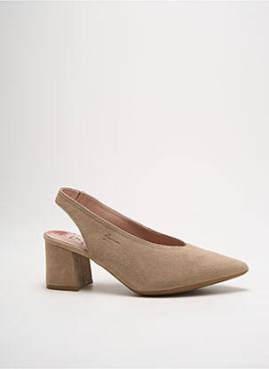Pantofi cu toc bej DORKING femeie