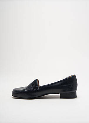 Mocasini material neted toc plat până la 3 cm albastru HELLER femeie