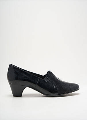 Mocasini arcadă plantară toc de 4 la 6 cm negru OMBELLE femeie