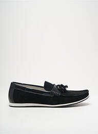 Mocasini țesătură satinată vârf rotund negru UOMO homme