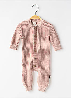 Salopetă-pantalon croială cambrată mâneci lungi roz BABY'S ONLY copil