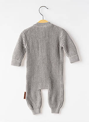Salopetă-pantalon croială cambrată mâneci lungi gri BABY'S ONLY copil