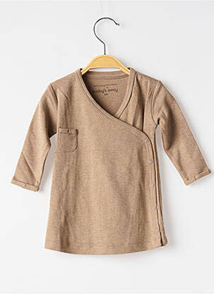 Tricou mâneci lungi mâneci lungi maro BABY'S ONLY copil
