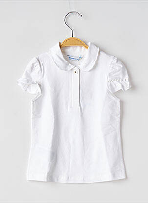 Tricou croială cambrată mâneci scurte alb MAYORAL fată