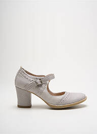 Pantofi cu toc închidere cu buclă(e) toc de 4 la 6 cm gri KHRIO femme