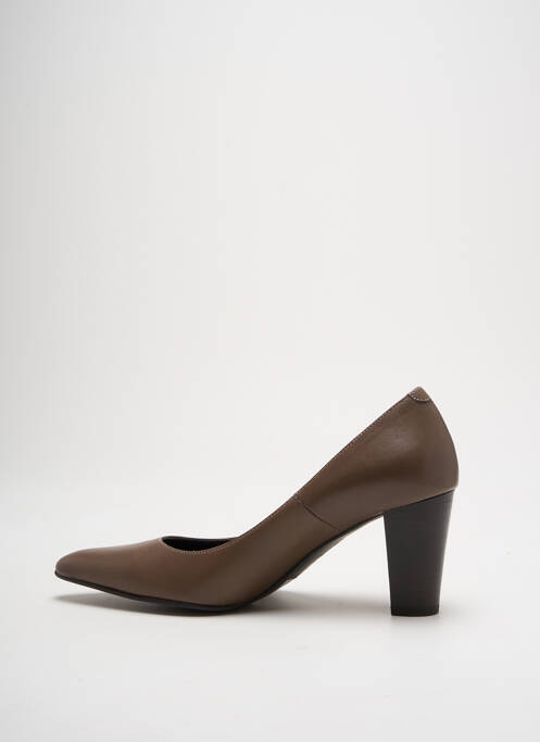 Pantofi cu toc maro PERLATO femeie