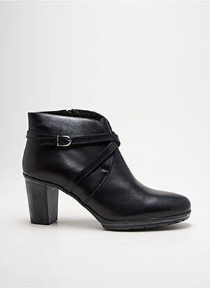 Botine/ghete material neted toc de 4 la 6 cm negru TRIVER FLIGHT femeie