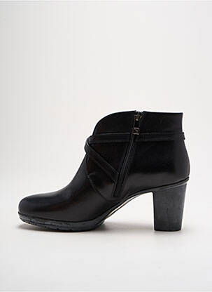 Botine/ghete material neted toc de 4 la 6 cm negru TRIVER FLIGHT femeie