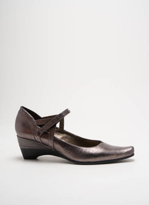 Pantofi cu toc gri SWEET femeie