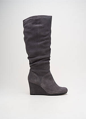Cizme nubuc toc de 7 la 9 cm gri CLARKS femeie