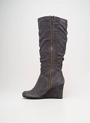 Cizme nubuc toc de 7 la 9 cm gri CLARKS femeie