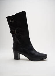 Cizme țesătură satinată toc de 4 la 6 cm negru FOLIE'S femme