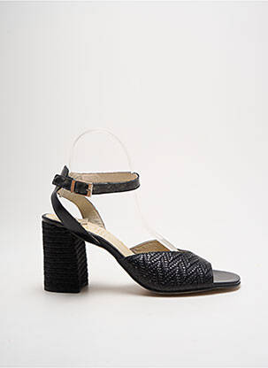 Sandale/pantofi decupați material neted toc de 4 la 6 cm negru MARROQUI SANCHEZ femeie