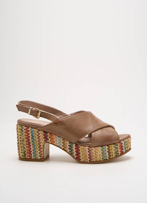 Sandale/Pantofi decupați maro DONNA PIU femeie