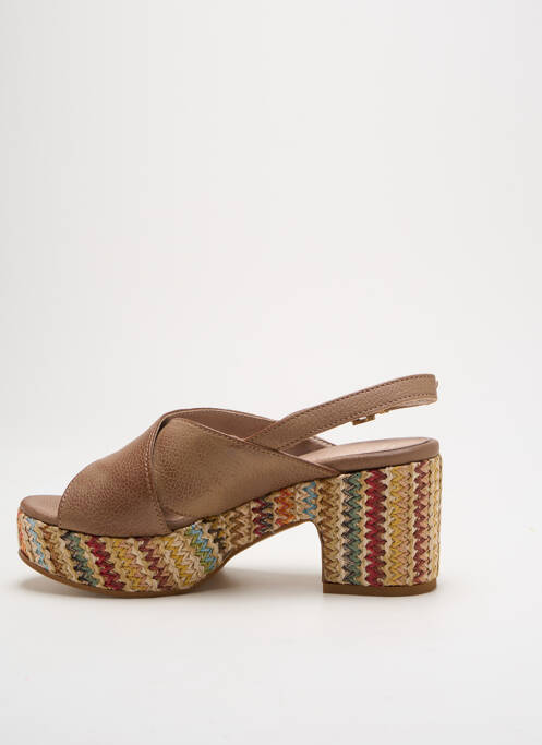 Sandale/Pantofi decupați maro DONNA PIU femeie