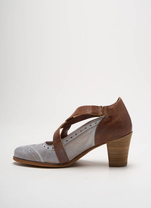 Pantofi cu toc maro DKODE femeie