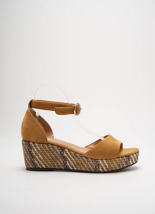 Sandale/Pantofi decupați maro ADIGE femeie