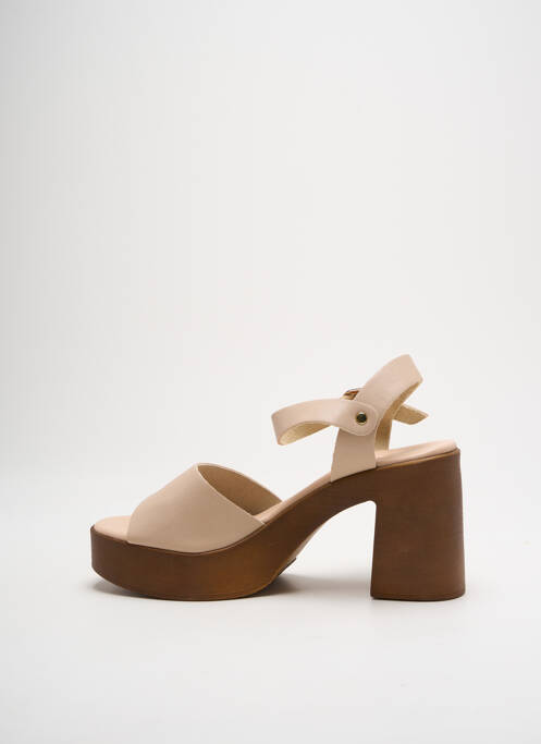 Sandale/Pantofi decupați bej GIRLHOOD femeie