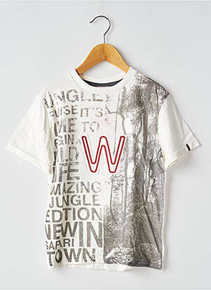 Tricou alb BOBOLI băiat