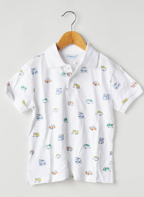 Polo alb MAYORAL băiat