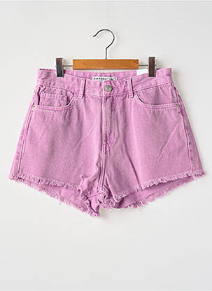 Șort țesătură denim talie elastică violet TIFFOSI fată