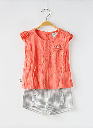 Set șort portocaliu BOBOLI fată