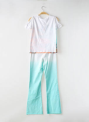 Set pantaloni tip de tricou albastru BOBOLI fată