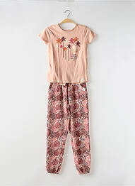 Set pantaloni strânsă la bază roz BOBOLI fille