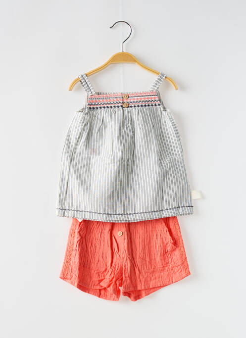 Set șort portocaliu BOBOLI fată
