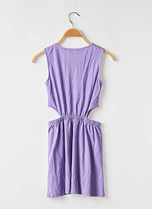 Rochie midi bretele subțiri bretele subțiri violet TIFFOSI fată