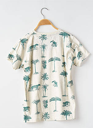 Tricou imprimeu fantezie mâneci scurte bej J AND CO băiat