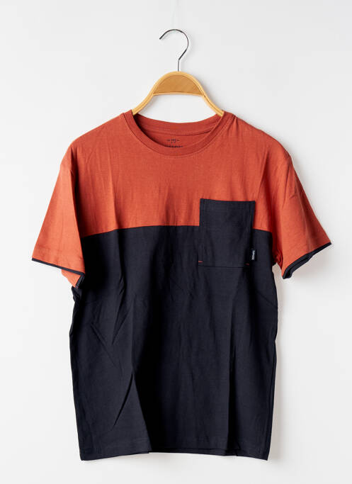 Tricou croială dreaptă mâneci scurte negru TIFFOSI garcon