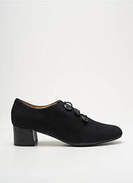 Mocasini nubuc toc de 4 la 6 cm negru BRENDA ZARO femme