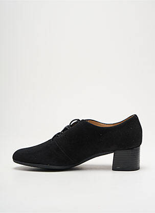 Mocasini vârf rotund toc de 4 la 6 cm negru BRENDA ZARO femeie