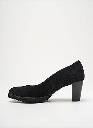 Pantofi cu toc nubuc toc de 7 la 9 cm negru GABOR femeie
