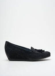 Mocasini nubuc toc de 4 la 6 cm negru SIOUX femme