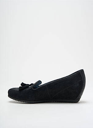 Mocasini arcadă plantară toc de 4 la 6 cm negru SIOUX femeie