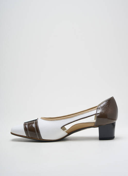 Pantofi cu toc alb ALEXANDRIA femeie