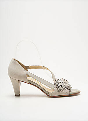 Pantofi cu toc nubuc toc de 4 la 6 cm gri PETER KAISER femeie