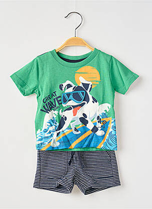 Set șort verde BOBOLI băiat