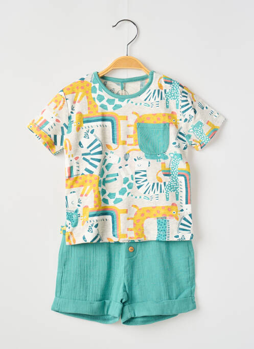 Set șort verde BOBOLI băiat