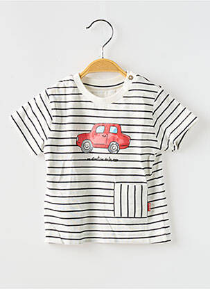 Tricou imprimeu fantezie mâneci scurte alb MAYORAL băiat