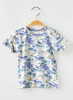 Tricou imprimeu fantezie mâneci scurte alb NOPPIES băiat