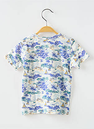 Tricou imprimeu fantezie mâneci scurte alb NOPPIES băiat